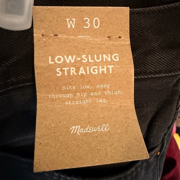Madewell NWT Low Slung Straight Leg Jeans - Picture 8 of 9